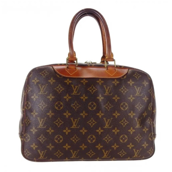 LOUIS VUITTON Monogram Deauville Top Handle Double Strap HandBag LV Authentic - Picture 2 of 10